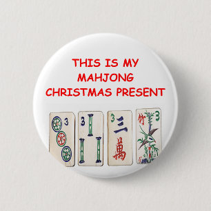 MAHJONG Weihnachten Button