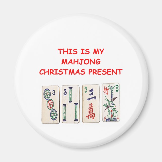 MAHJONG Weihnachten Magnet (Vorne)
