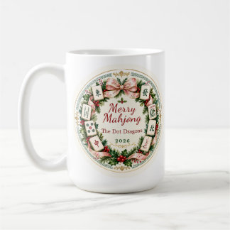 Mahjong-Weihnachts-Kaffeetasse Kaffeetasse