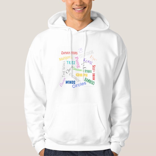 Mahjong words hoodie (Vorderseite)