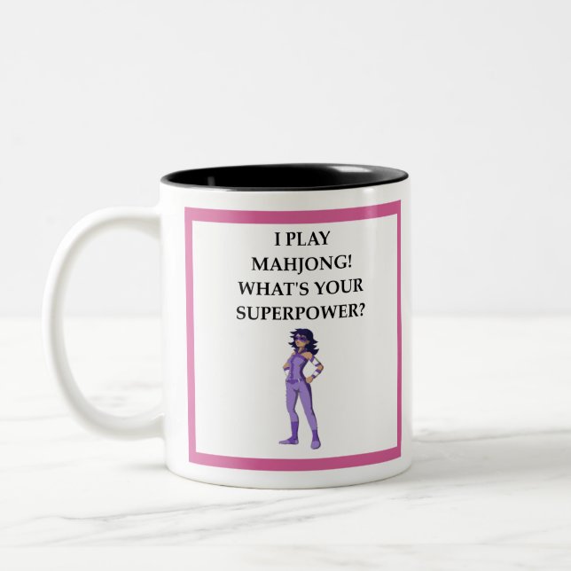 MAHJONG ZWEIFARBIGE TASSE (Links)
