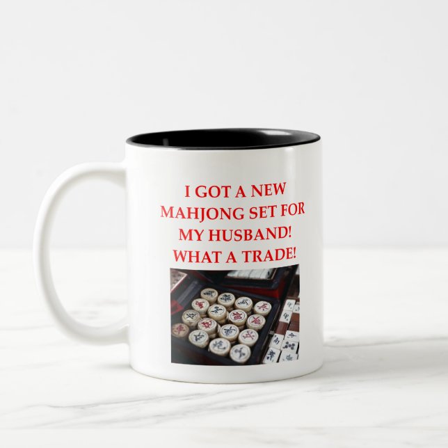 MAHJONG ZWEIFARBIGE TASSE (Links)