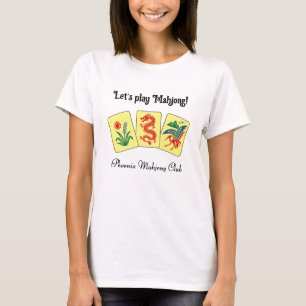 Mahjongg-Steine #2 „Lasst uns Mahjong spielen!“ T-Shirt