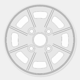 Mahle-4-Schraubklemme Runder Aufkleber