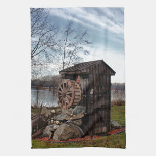 Mahlen über das alte Nebengebäude Handtuch