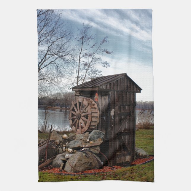 Mahlen über das alte Nebengebäude Handtuch (Vertikal)