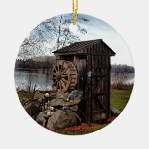 Mahlen über das alte Nebengebäude Keramik Ornament