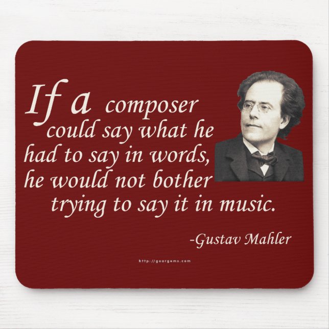 Mahler auf dem Verfassen Mousepad (Vorne)