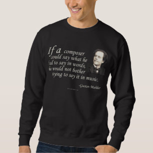 Mahler auf dem Verfassen Sweatshirt