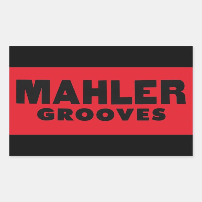 Mahler Grooves Sticker (Vorderseite)