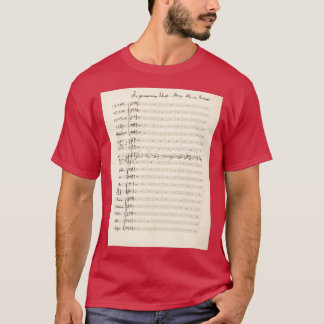 Mahler-Sinfonie 5 Originalmanuskript-Partitur T-Shirt