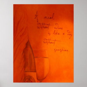 Mahlzeiten ohne Weinkarte Poster