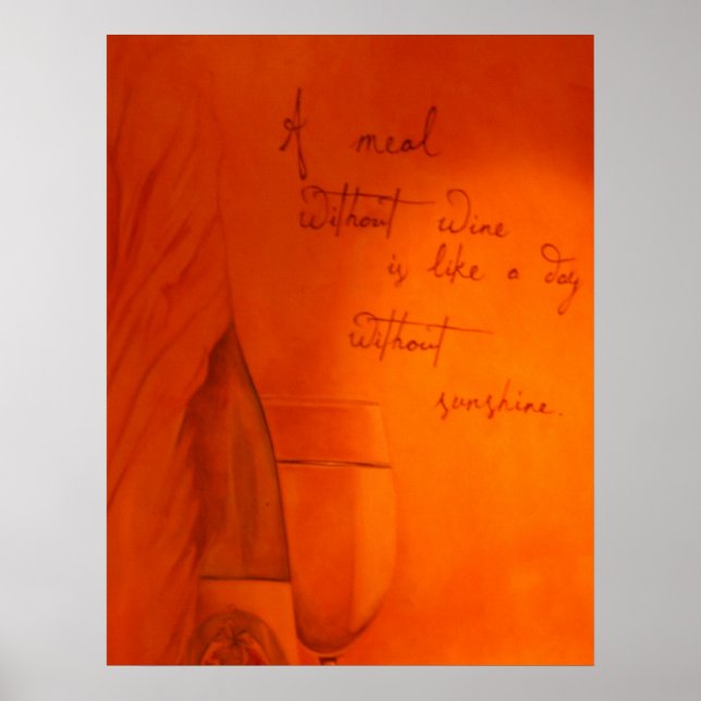 Mahlzeiten ohne Weinkeller Poster (Vorne)