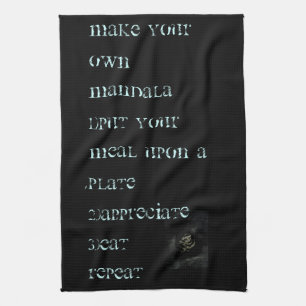 Mahlzeiten sind Mandalas - Küchentuch