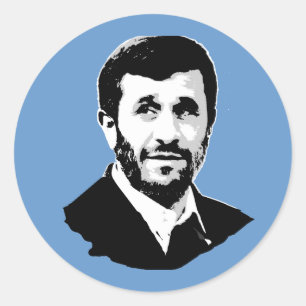 Mahmoud Ahmadinejad Runder Aufkleber