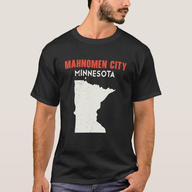 Mahnomen city Minnesota USA Staat America Travel M T-Shirt (Vorderseite)