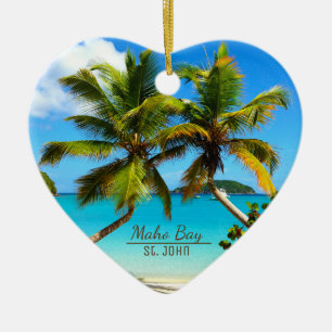 Maho Bay Beach St. John Ornaments Keramikornament