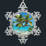 Maho Bay Beach St. John Pewter Snowflake Ornament<br><div class="desc">Schönes, tropisches Schneeflockenschmuck mit einem fotografischen Bild der prächtigen Maho Beach Palms, auf der Insel St. John U.S.V.I. Das Ornament ist eine schöne Ergänzung zu Ihrer Sammlung oder eine tolle Geschenkidee auch für Familie und Freunde! Für mehr Karten, Postkarten, Schmuck, Wohngestaltung und Geschenkartikel mit diesem wunderbaren Bild und andere Orte...</div>