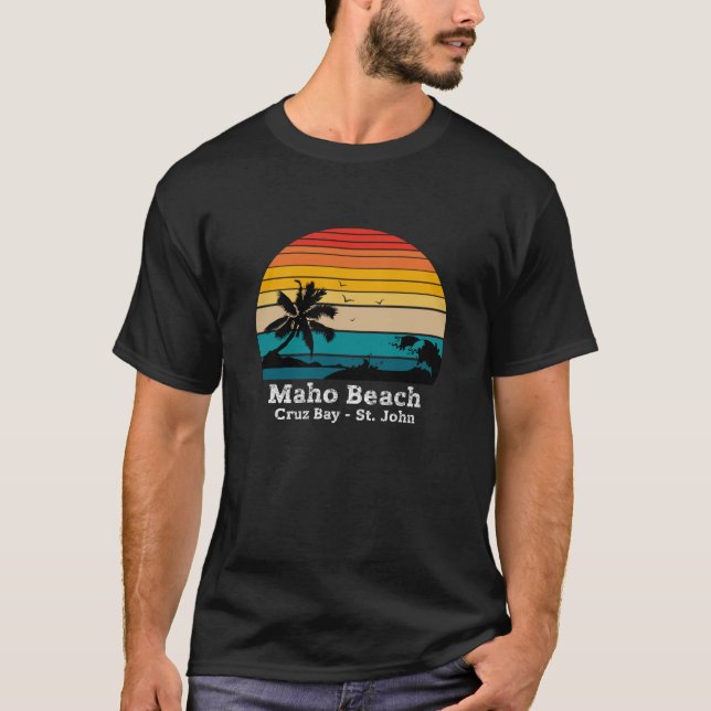 Maho Beach Cruz Bay - St. John T-Shirt (Vorderseite)
