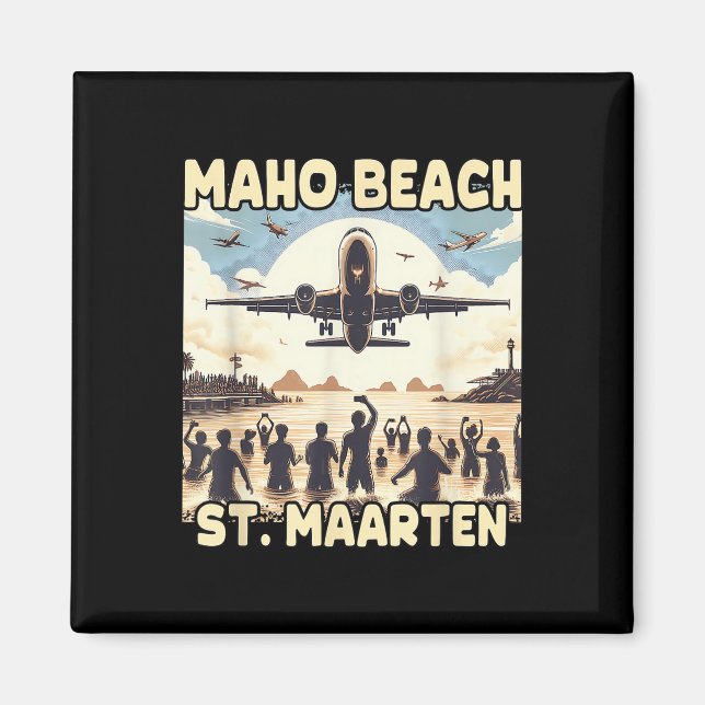 Maho Beach St. Maarten Magnet (Vorne)