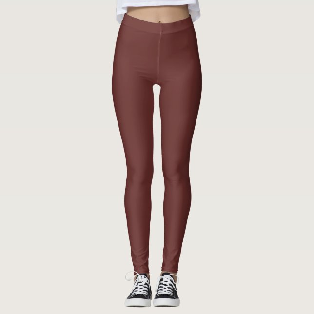 Mahogany Cherry Bliss: Elegant und stilvoll Leggings (Vorderseite)