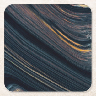 Mahogany Goldsheen Obsidian Rechteckiger Pappuntersetzer