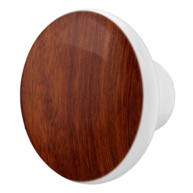 Mahogany Holz Grain Print Background Keramikknauf (Rechts)