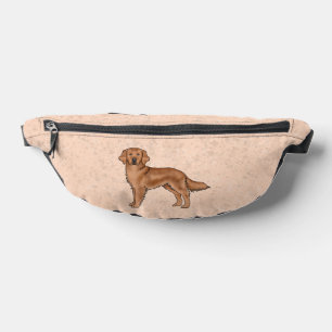 Mahogany Red Golden Retriever Niedlich Cartoon Dog Bauchtasche