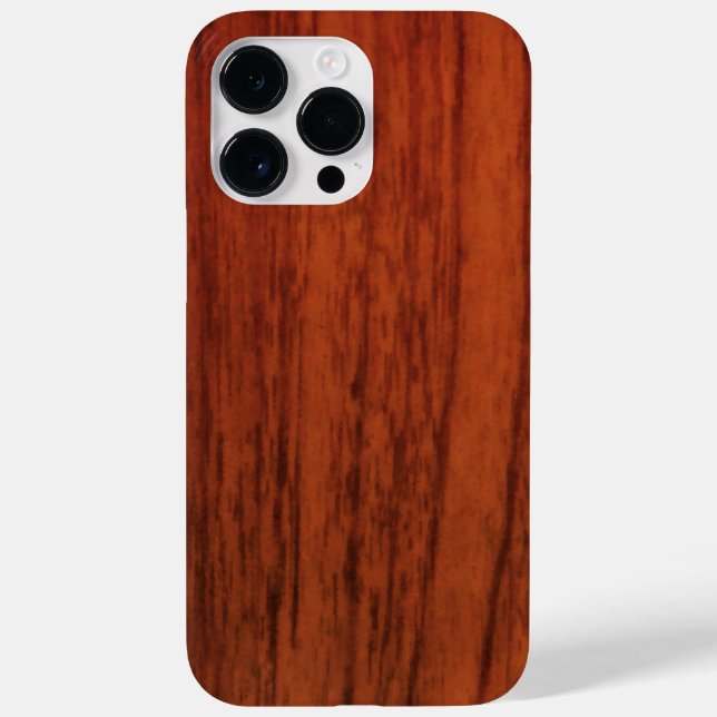 Mahogany Wood Print Case-Mate iPhone Hülle (Rückseite)