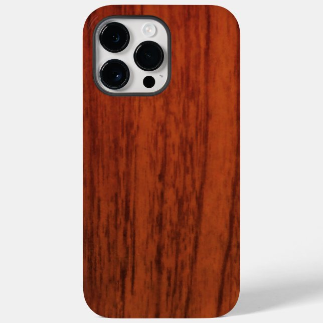 Mahogany Wood Print Case-Mate iPhone Hülle (Rückseite)