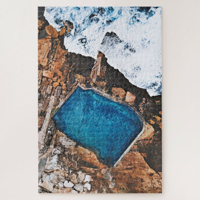 Mahon Pool Maroubra Beach Sydney Aerial Puzzle (Vertikal)