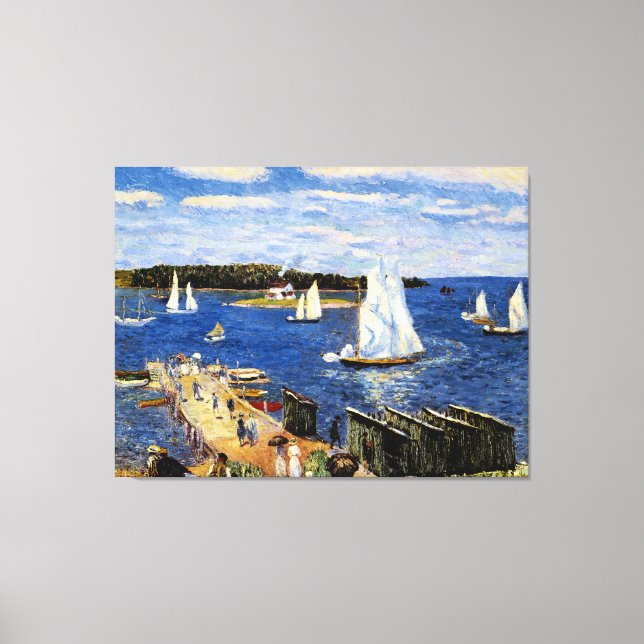 Mahone Bay von William Glackens Leinwanddruck (Vorderseite)