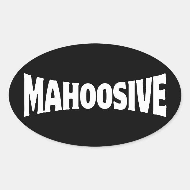MAHOOSIVE OVAL STICKER (Vorderseite)