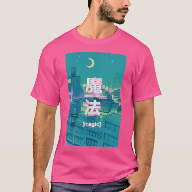 Mahou Night Anime Sky T-Shirt (Vorderseite)