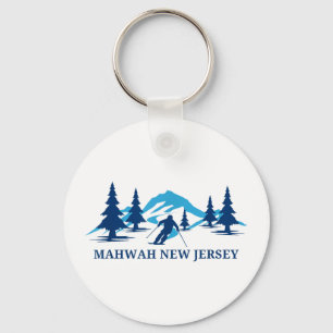 Mahwah New Jersey Skigebiet Skifahren Skifahrer Schlüsselanhänger