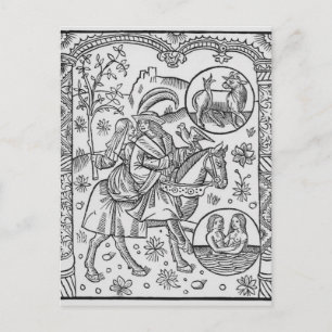 Mai 1491 aus dem "Almanach des Bergers" Postkarte
