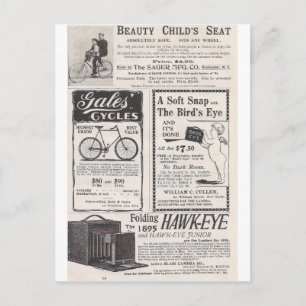 Mai 1895 Harper's Ads Postkarte