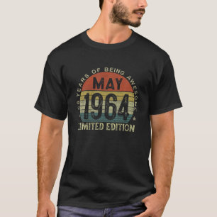 Mai 1964 Vintag 58. Geburtstag 58 Jahre Alte Gesch T-Shirt