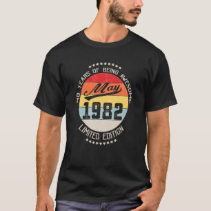 Mai 1982 40. Geburtstag 40 Jahre Phantastisch T-Shirt