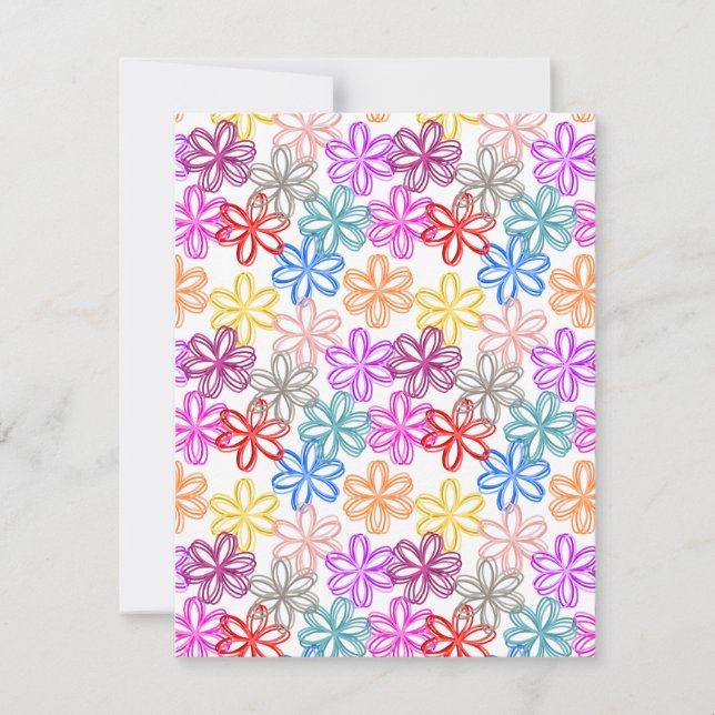 Mai Blume Mitteilungskarte (Vorderseite)