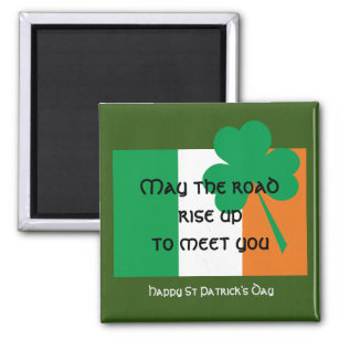 MAI DIE STRASSE STEIGEN Irish Flag ST PATRICKS DAY Magnet