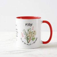 MAI Geburtsmonat Blume Christlich Personalisiert