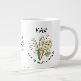 MAI Geburtsmonat Blume Christlicher Individuelle N Jumbo-Tasse