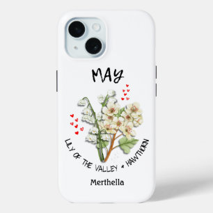 MAI Geburtsmonat Blume Individuelle Name Case-Mate iPhone Hülle