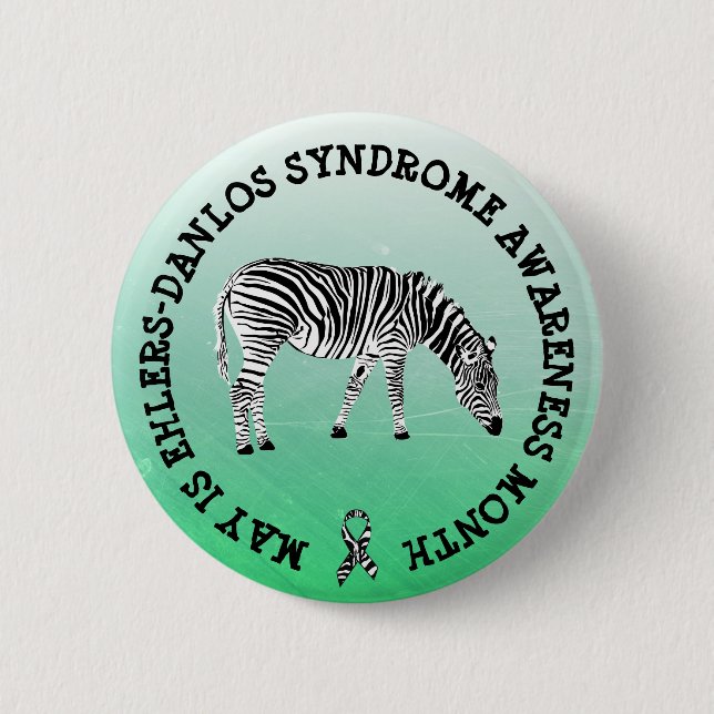 Mai ist das Ehlers-Danlos-Syndrom Monat Button (Vorderseite)
