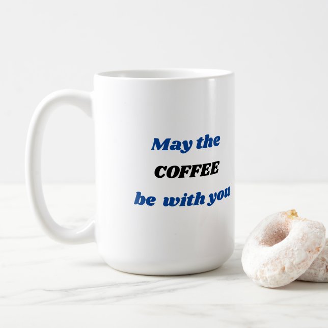 Mai ist der KAFFEE mit Ihnen Kaffee-Tasse Kaffeetasse (Mit Donut)