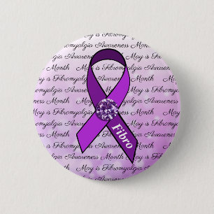 Mai ist Fibromyalgia-Bewusstseins-Monat Button