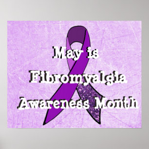 Mai ist Fibromyalgie-Aufklärungsmonatsplakat Poster