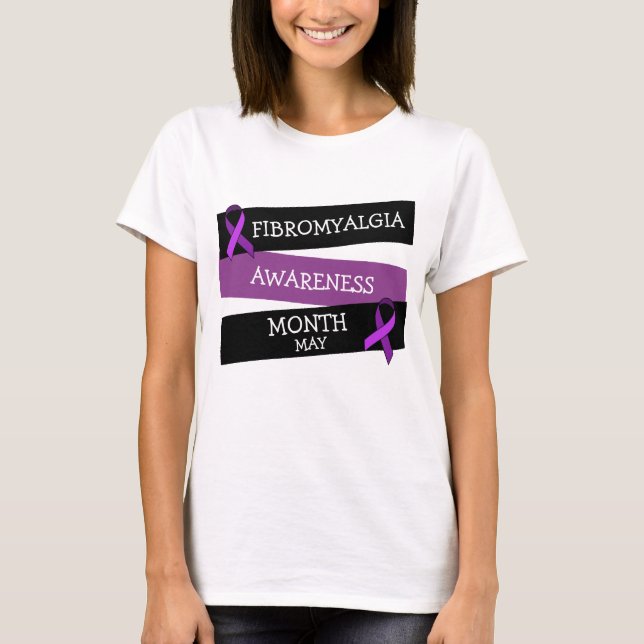 Mai ist Fibromyalgie-Bewusstsein Monat Band-Shirt T-Shirt (Vorderseite)