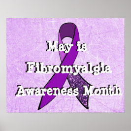 Mai ist Fibromyalgie-Bewusstseinsmonat-Poster Poster